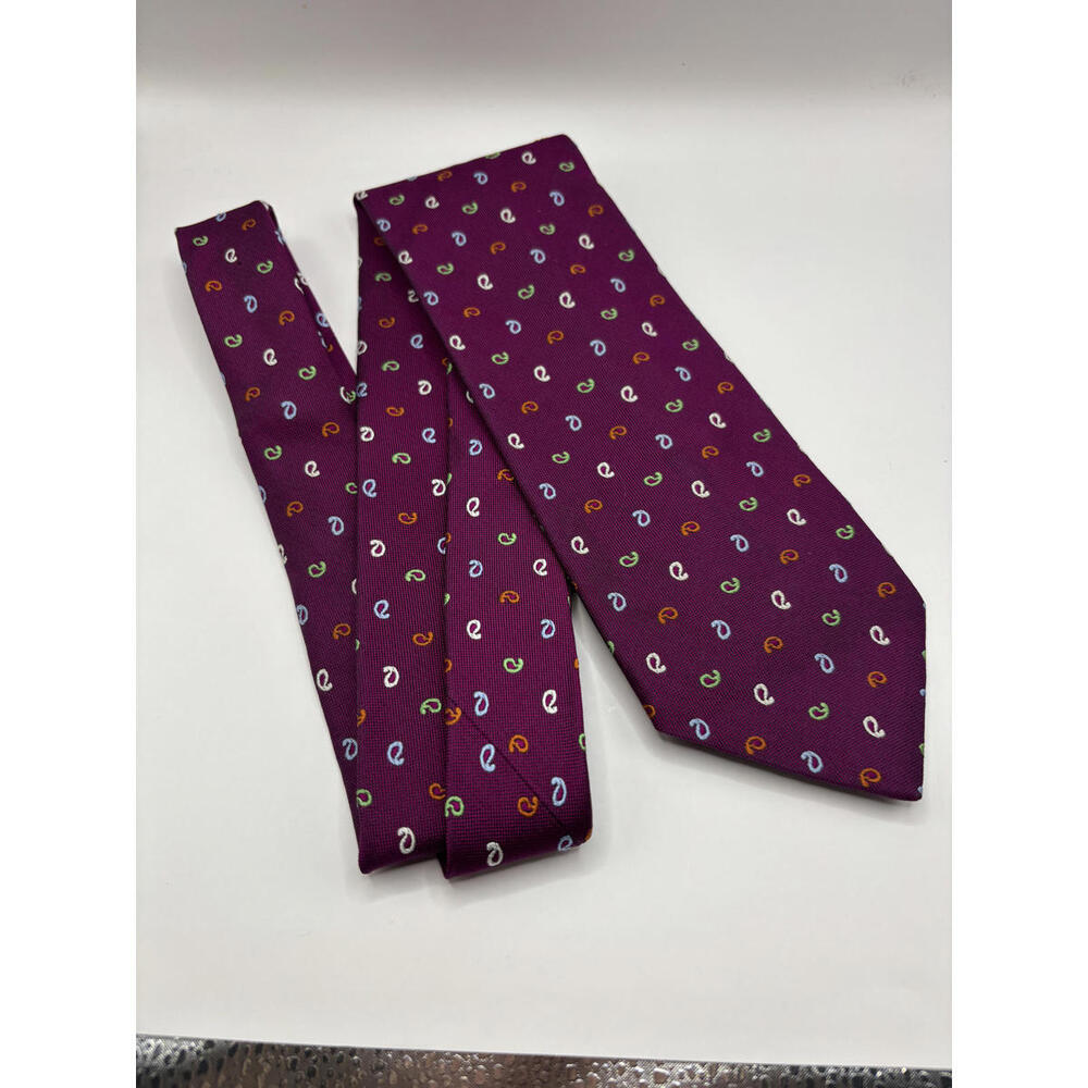 Brooks Brothers New Standard Purple Multi Colored Patterned Tie